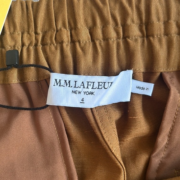 MM Lafleur The Shane 2.0 Drawstring Pant Everyday Twill In Acorn NWT Size 4 - Picture 12 of 15